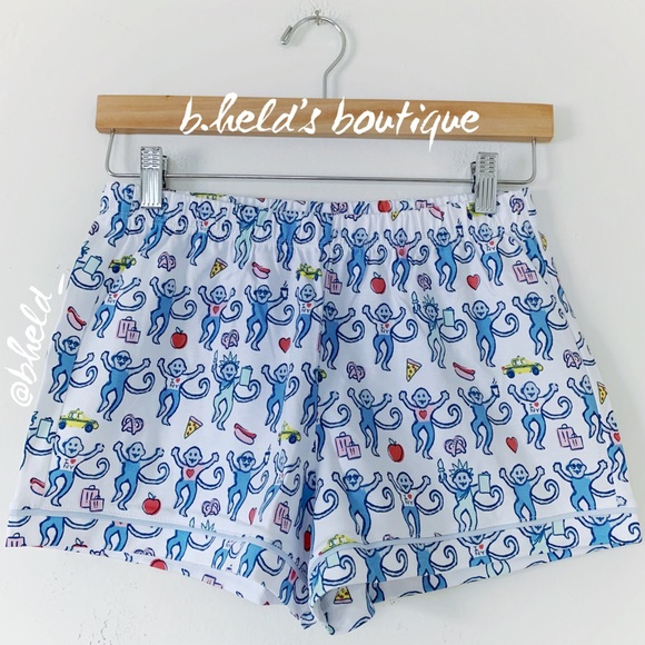 Roller Rabbit New York Monkey Polo Pajamas in Blue Monkey Size XS Brand New NWT - Picture 9 of 16